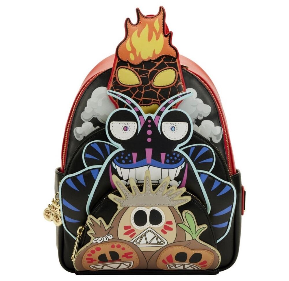 Loungefly Moana Villains Trio Triple Pocket Mini Backpack NWT